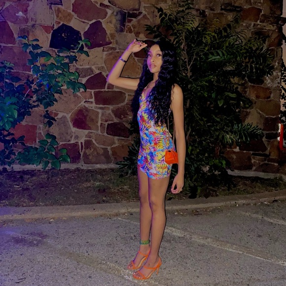 Beautiful Multicolor Mini Dress - Picture 2 of 2